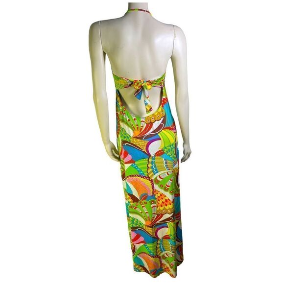 Trina Turk Maxi Dress Santa Cruz Pattern Size M Worn Once Excellent Condition - Picture 2 of 8